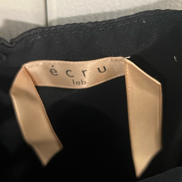 Ecru Lab Spaghetti Adjustable Sleeveless Flowy Shiny Lined Classic Top Women’s L - Picture 2 of 6